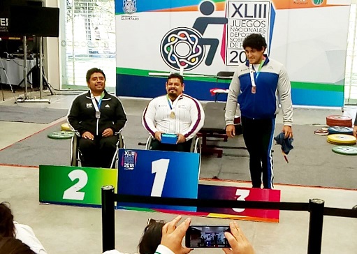 Porfirio Arredondo oro en powerlifting hasta 97 kgs